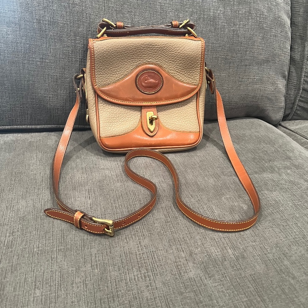 Vintage Dooney & Bourke Surrey Satchel Pebble Grain Crossbody